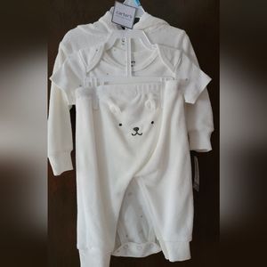 Baby 3-Piece Bear Little Cardigan Set